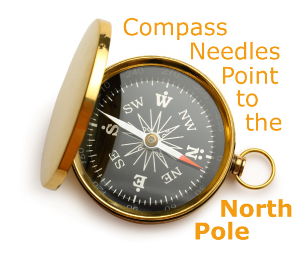 Do Compass Needles Point to the North Pole?