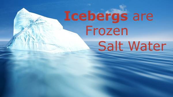 Are Icebergs Frozen Saltwater?