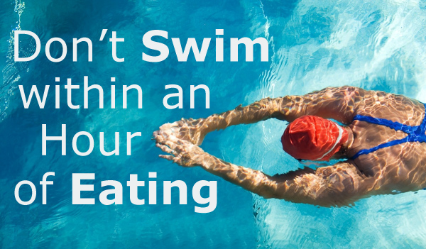 Should You Not Swim Within an Hour of Eating?